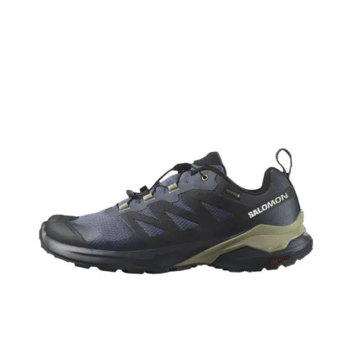 SALOMON Амортизаторы Shock Slip-resistant Abrasion-resistant Низкий топ Беговые кроссовки Мужские Синий Черный