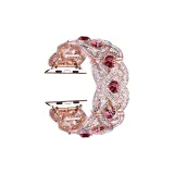 Плетеное тесто - Розово-золотой Красный Ромб