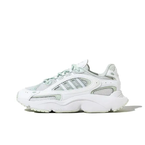 Adidas Originals Ozmillen Low Top Белые/Льняные Зеленые Кроссовки с Толстой Подошвой Унисекс