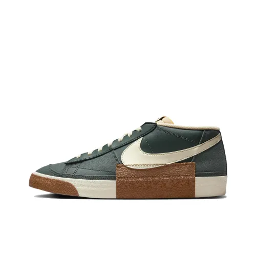 Nike Blazer Slip-on Устойчивый к истиранию Низкий Топ Скейтборд Кроссовки Мужской Зеленый