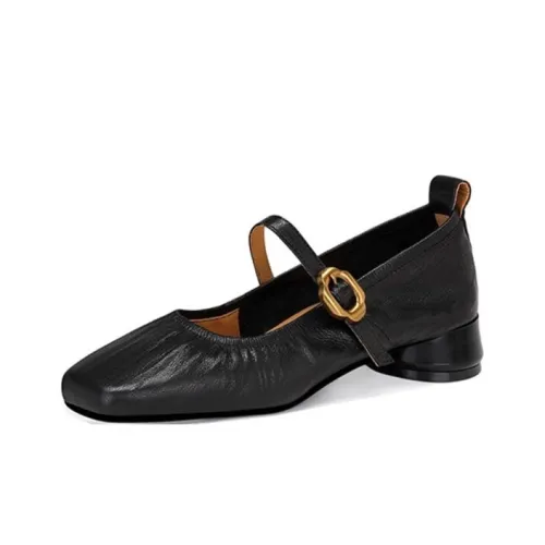 JESSICA SOPHIA Грубый каблук Туфли Мэри Джейн Женские