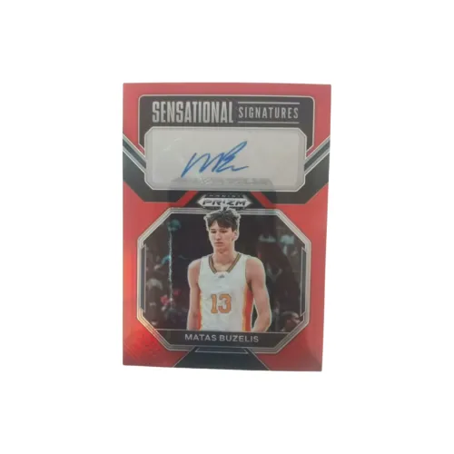PANINI 2023 Prizm Матас Буцелис Подписанный 97 149 Красный Фолд Карта Проходит Спортивные Карты 1 Упаковка