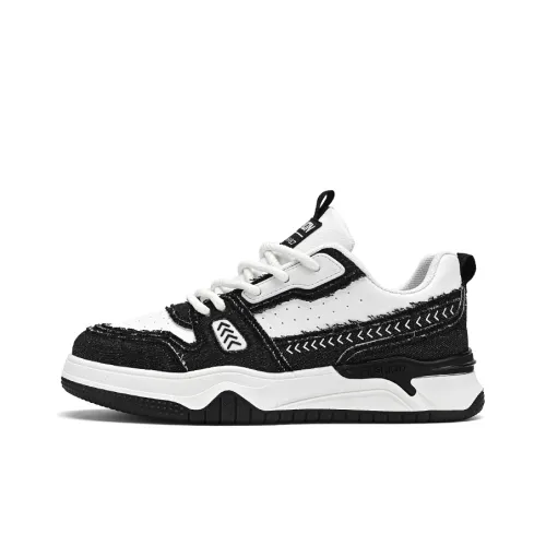 Bull Charm Slip-Resistant Abrasion-Resistant Low-Top Skateboard Shoes Men's