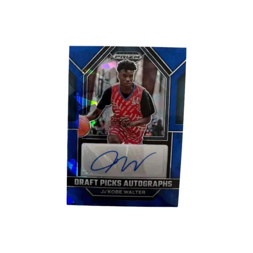 PANINI Ja'Коби Walter 2023 Prizm Ja'Коби Walter Signature 12 75 Синий Fold Карта Through Спортивные карты 1 шт