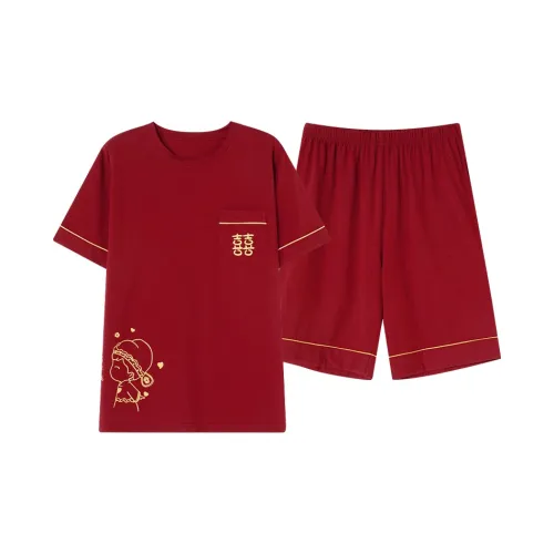 Montagut Pajama Комплект Летний Мужской Красный