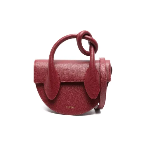 YUZEFI Телячья кожа Сумка через плечо Сумка Женская Бордовый