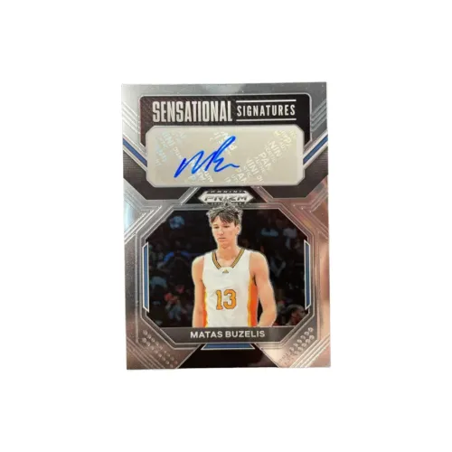 PANINI 2023-24 Prizm Матас Буцелис Наклейка Серебряная Фольга Карта Подходящая для спортивных карт 1 шт