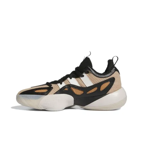 Adidas Trae Unlimited Slip Resistant Abrasion Resistant Низкие Баскетбольные Кроссовки Унисекс Коричневый Черный