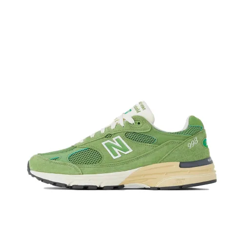 New Balance NB 993 Дышащий Низкий Топ Повседневные Городские Кроссовки для Коммутации и Бег Мужские Зеленые