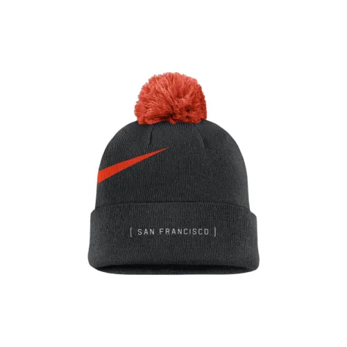 nike Акриловые шапки-бини Мужской Черный