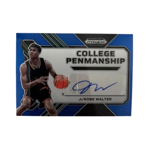 PANINI 2023 Prizm Ja'Коби Walter Подписанный 96 125 Серия Синий Фолд Спортивная Карта 1 шт