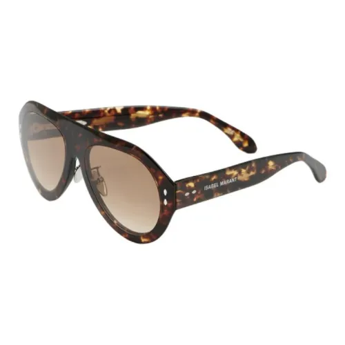 ISABEL MARANT Пластиковая оправа Нерегулярная форма Солнцезащитные очки Женские Черепаховый
