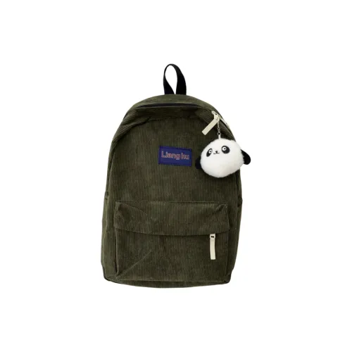 Cwatcun LANTERN Бархат Ткань Рюкзак Стандартный Женский Зеленый Абрикос Коричневый Черный