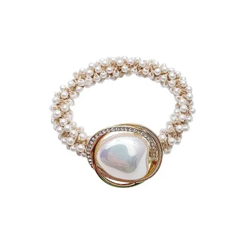 DAN DREAM Rhinestone Shell Pearl Жемчужные резинки-спирали для волос Женские