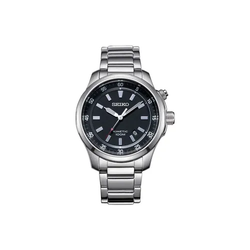 SEIKO Chronograph Series Кварцевый механизм ремешок из нержавеющей стали мужские часы черный циферблат