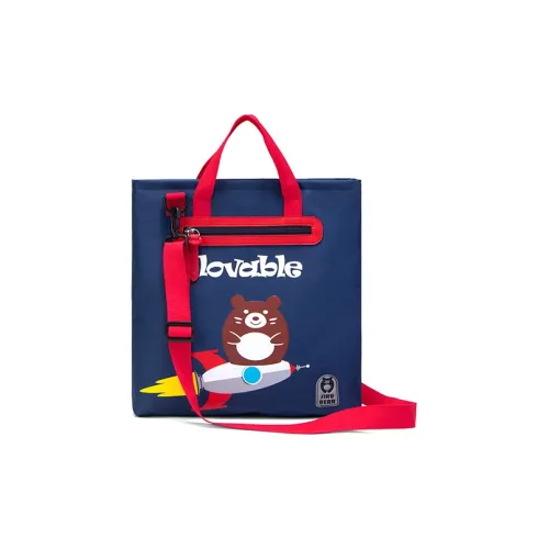 Almost Bear Полиэстер Одно плечо Через плечо Сумка для покупок Стандартная Детская Королевский Синий Розовый