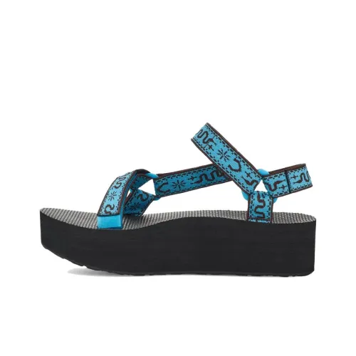 FREE PEOPLE One Ремень Сандалии 5 см Женские Синие