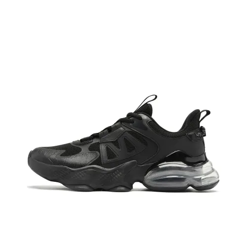 QIAODAN North Pluto 3,0 Амортизаторы Slip-Resistant Abrasion-Resistant Низкий Топ Беговые кроссовки Мужские Черный Железный Серый