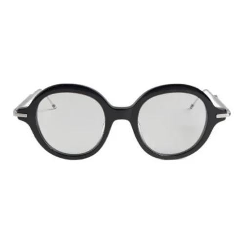 THOM BROWNE· OVAL SUNGLASSES Мужские Черные
