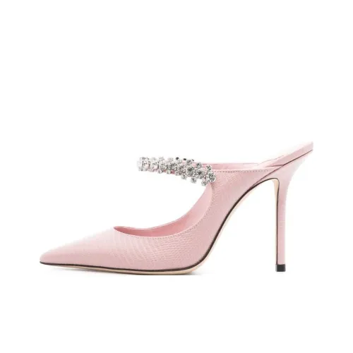 Jimmy Choo Домашние тапочки 11 см Женские Розовые