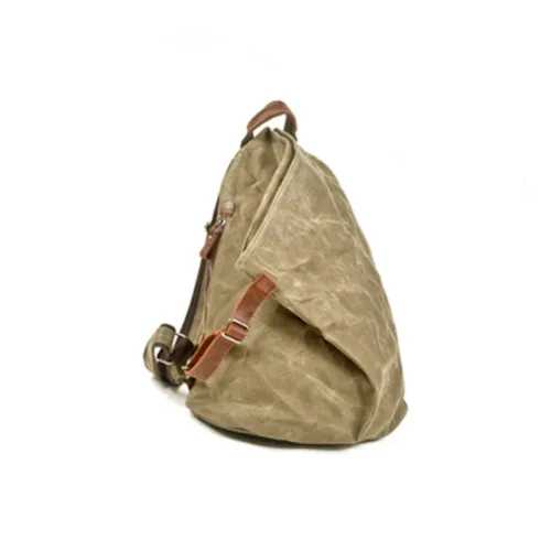 TTaG．baG Телячья кожа водонепроницаемый масляный воск холст рюкзак стандартный унисекс многоцветный
