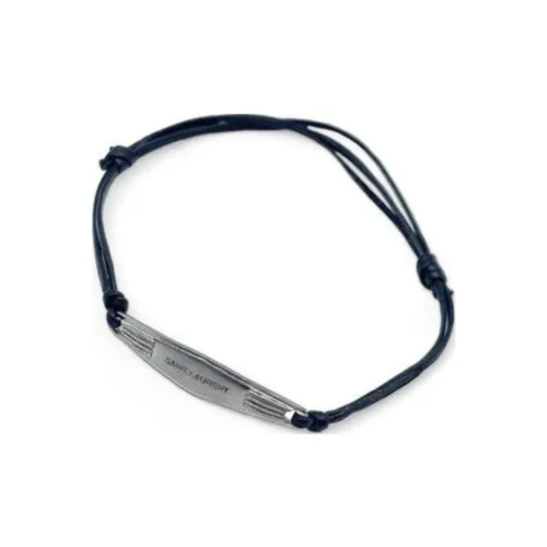 SAINT LAURENT Lambskin Men's Wristbands Black
