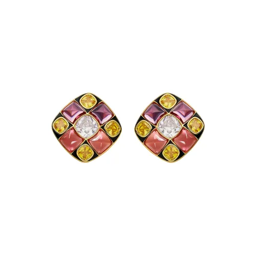 NANA JACQUELINE Браслет из лата Женские Желтый Черный Розовый