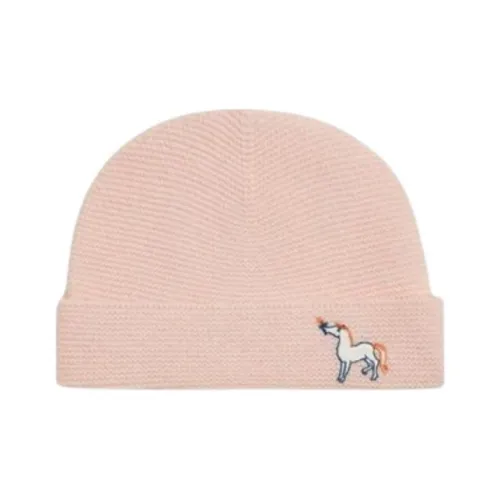 HERMES Трикотажная ткань Кашемир Шапки-бини Детский Розовый