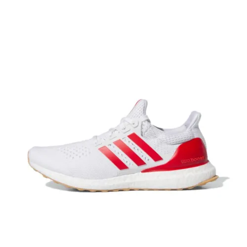 Adidas ULT Slip-on Resistant And Breathable Low-Top Casual Running Shoes Men's White Red Adidas ULT Slip-on Резистентный и Дышащий Низкий Топ Повседневные Беговые Кроссовки Мужские Белый Красный