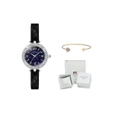 Ромб Чехол Starry Синий Циферблат Черный Ремешок (Коробка)