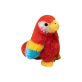 Красный попугай 12 см