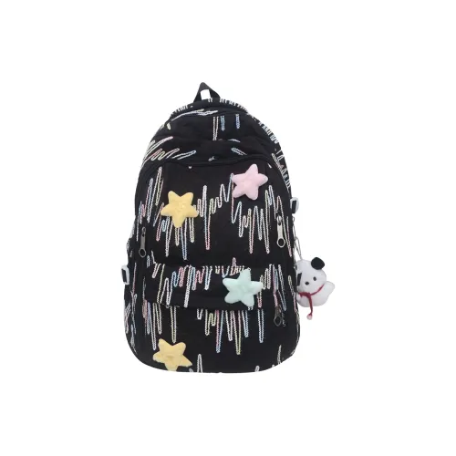 Parker Bear Нейлон С сеткой Рюкзак Женские Черный розовый Белый фиолетовый