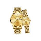 Стальной браслет золотой.