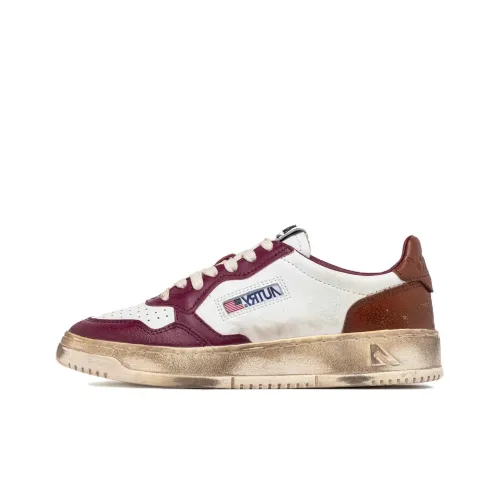 AUTRY Super Vintage Low Топ Скейтборд Кроссовки Мужские Белый Фиолетовый