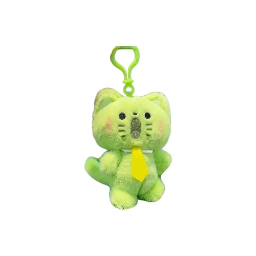 Jinnew Очаровательный Котенок Свежий Зеленый Рюкзак Украшение Куклы Плюшевый Брелок 12 см Рекомендуемая Высота