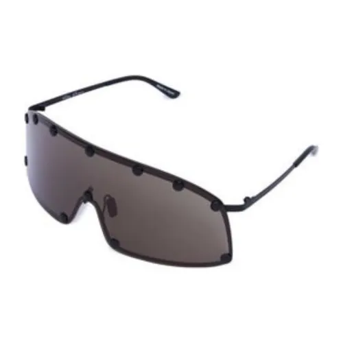 RICK OWENS совместный бренд RO Нерегулярная форма Солнцезащитные очки Мужской Черный