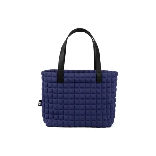 BPRIME Переработанный 3D Cube VITA Термообразованная ткань Одно плечо Сумка Маленькая Женская Синяя