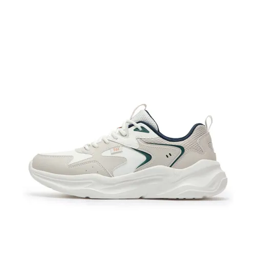 361° Ode 2 Амортизация Износостойкий Низкий Топ Повседневная Обувь Мужская Бежевый Белый