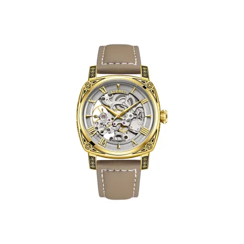 KUERST Автоматические механические мужские часы 42 мм с открытым механизмом