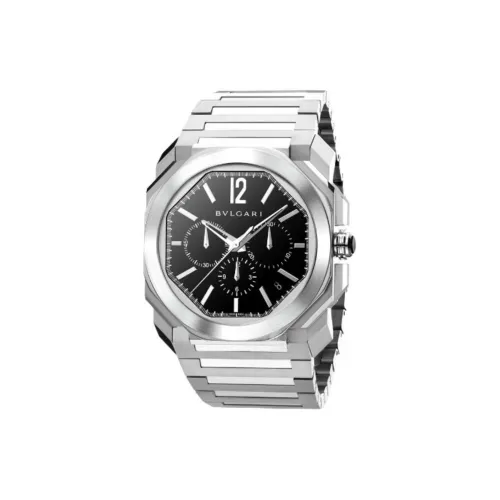 BVLGARI Автоматический Механический Механизм Мужские Часы 41 мм Черный