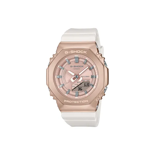 CASIO Эксклюзивная коробка POIZON Ограниченный выпуск Кварцевый механизм Смольный ремешок Часы Женские часы Золотой циферблат