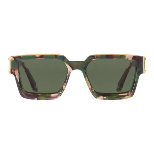 LOUIS VUITTON Квадратные солнцезащитные очки Мужские Хаки