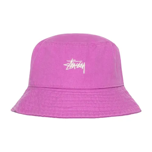 Stussy 100% хлопок Панамы Унисекс Розовый Красный