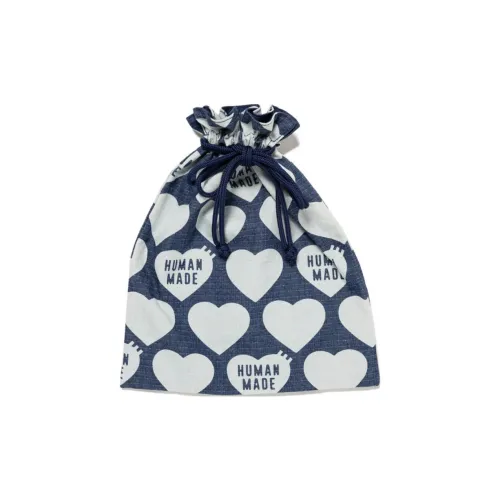 Human Made Хлопок с Деним и Нейлон Мешок для хранения Tubas Унисекс Морской синий