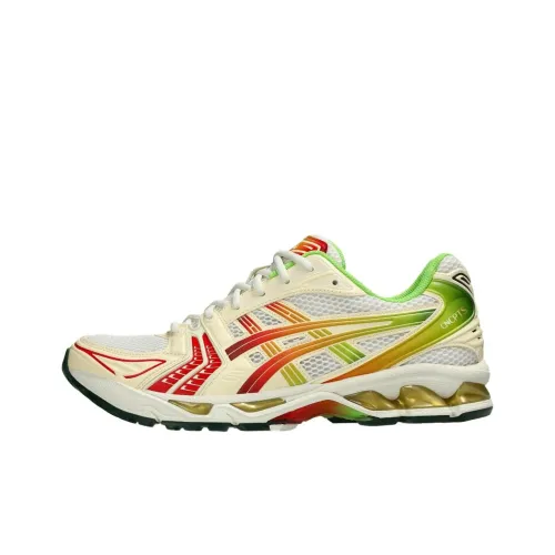 Concepts x Asics Gel Kayano 14 Low Топ Повседневные Беговые кроссовки Мужские Желтый Зеленый Красный