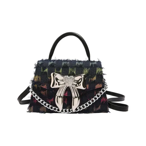 DALO ПУ (полиуретан) Сумка через плечо Женская Черный Синий Клетка Синий FIVE Пиковая звезда