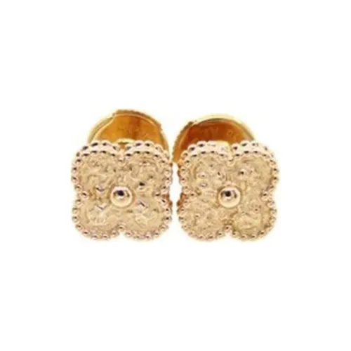 Серьги-гвоздики Van Cleef Arpels Женские Розовое Золото