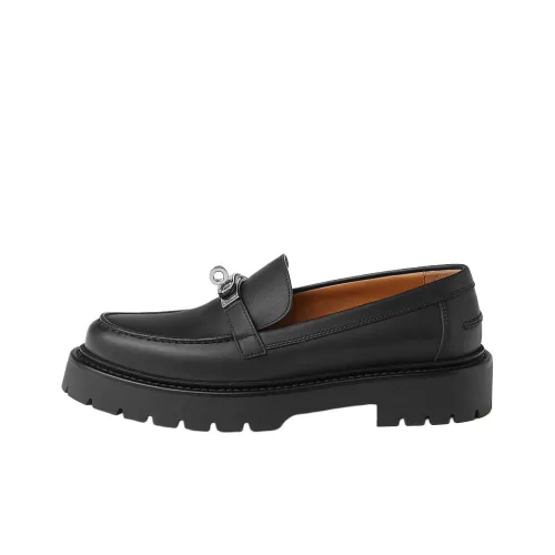 HERMES Icone Лоферы Женские Черные