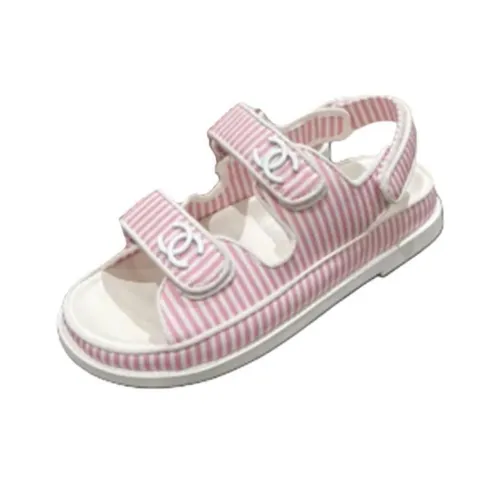 CHANEL Пляжные сандалии Женские Розовый Белый