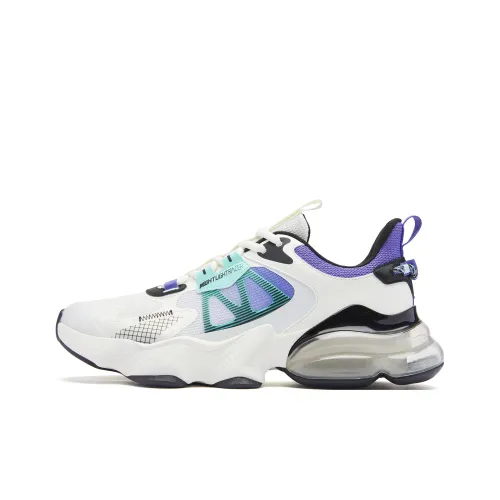 QIAODAN North Pluto 3,0 Амортизаторы Устойчивые к истиранию Низкий Топ Беговые кроссовки Мужские Айвори Черный